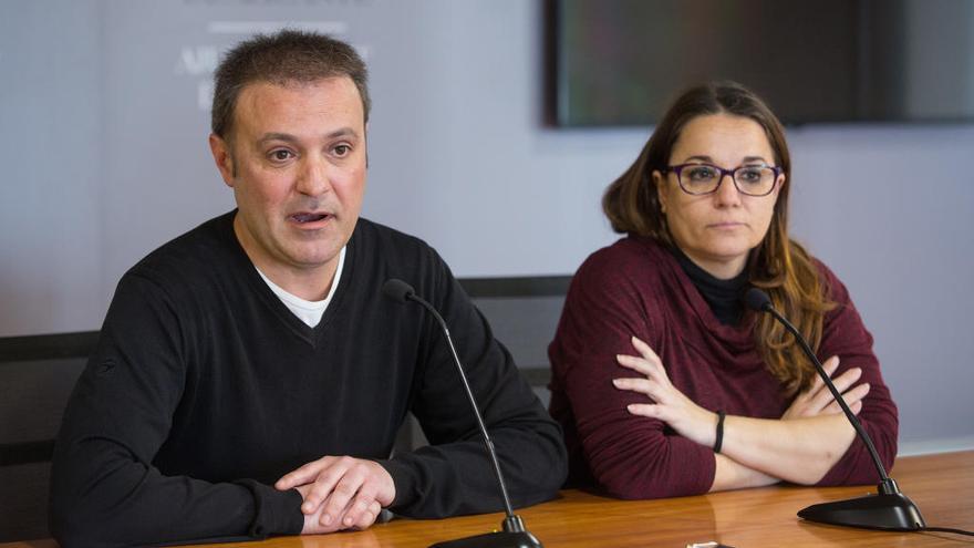 Bellido y Espuch, en una rueda de prensa del presente ejercicio.