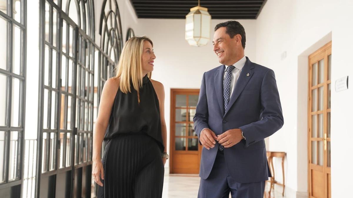 María Guardiola y Juanma Moreno Bonilla