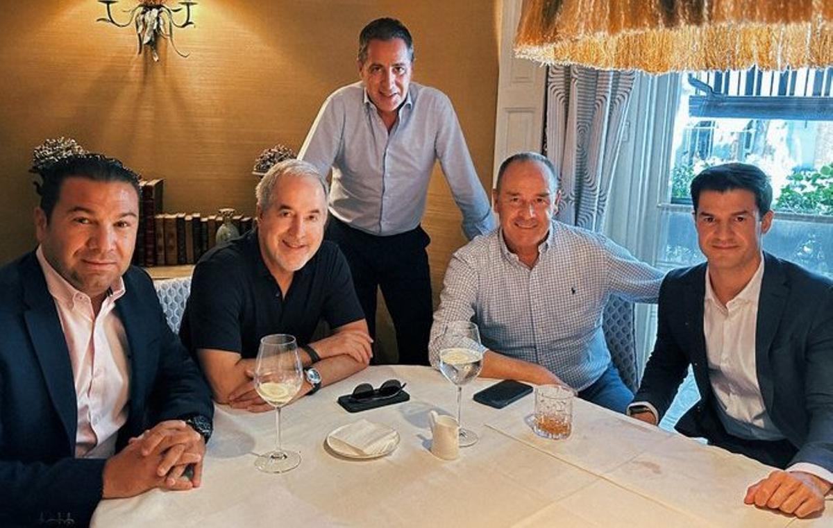 Cordero, Mas, Aguilar, Fernández y López, el pasado jueves en Madrid.