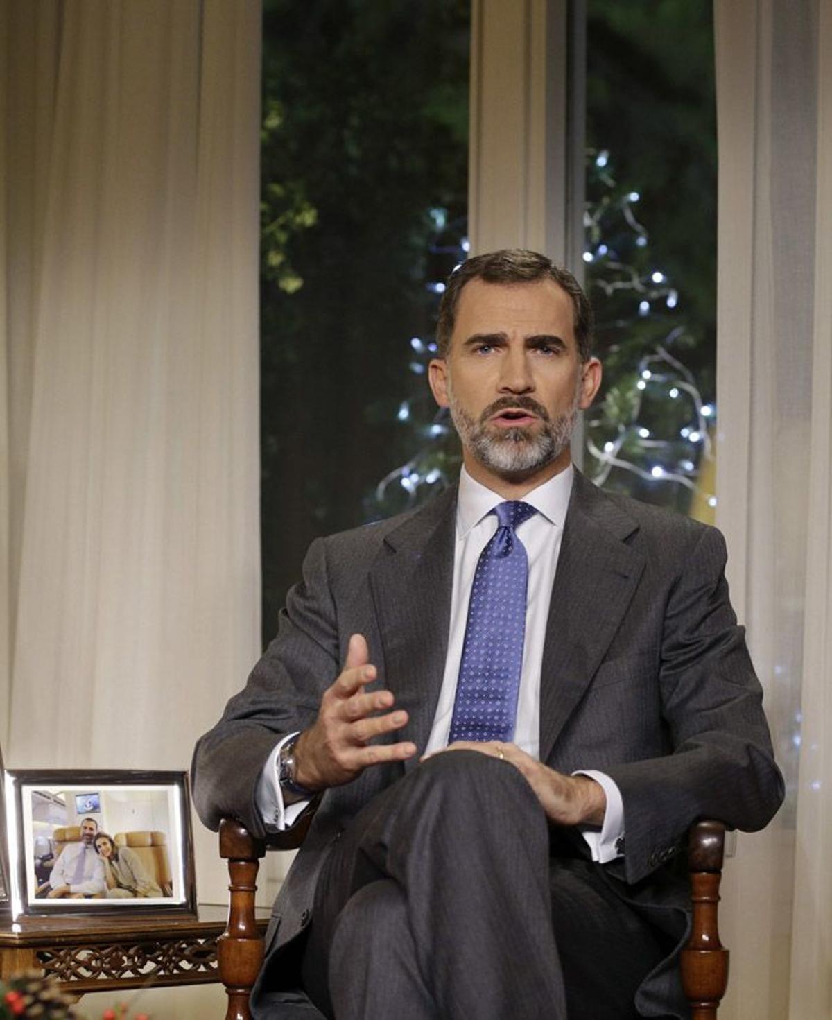 Las fotos del discurso de Felipe VI