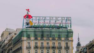 El famoso cartel de Tío Pepe en la Puerta del Sol de Madrid capital