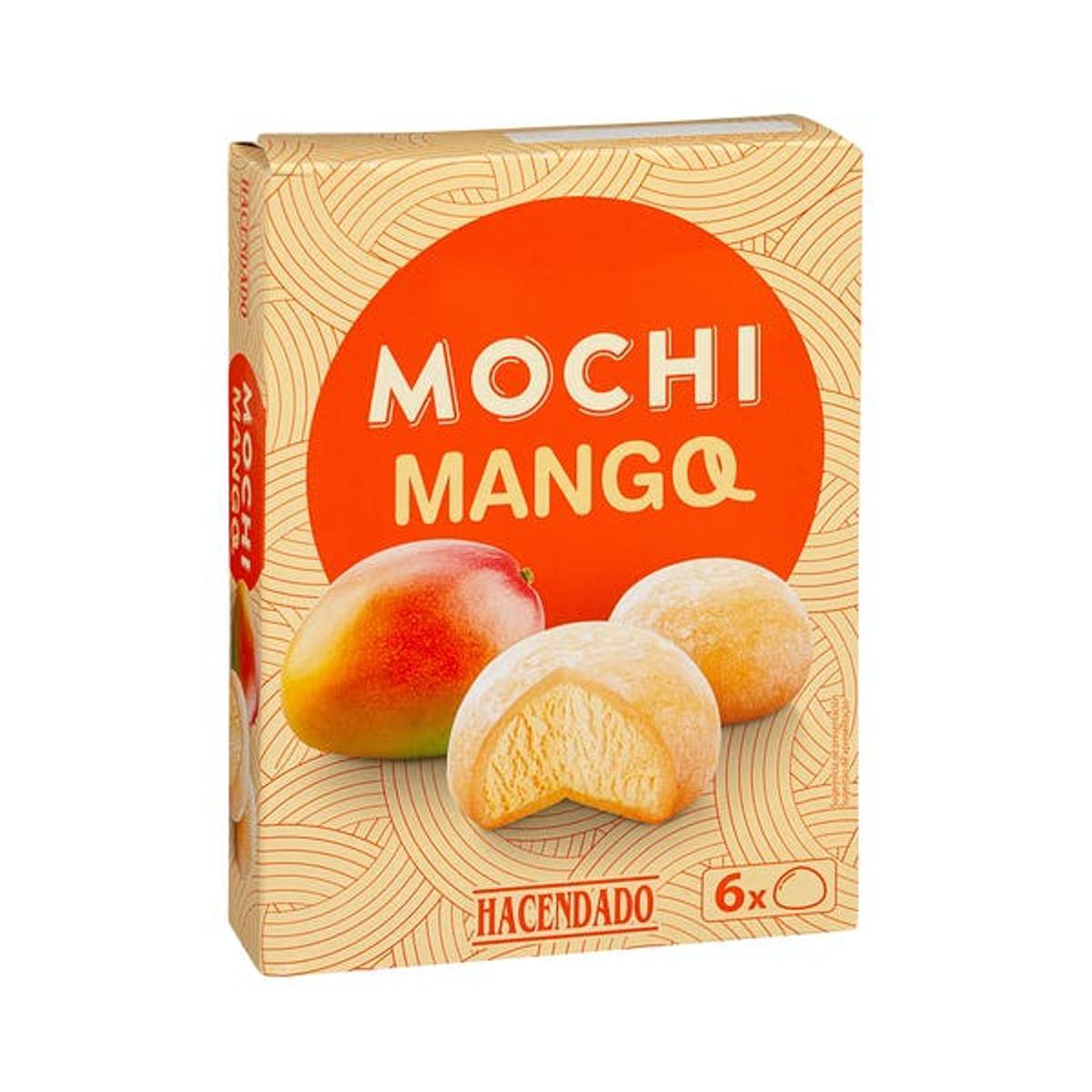 Helado Mochi de mango.