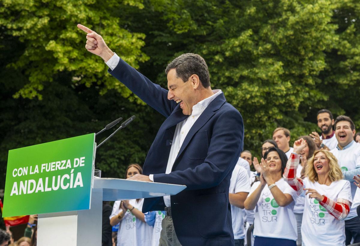 Las imágenes del cierre de campaña en Andalucía
