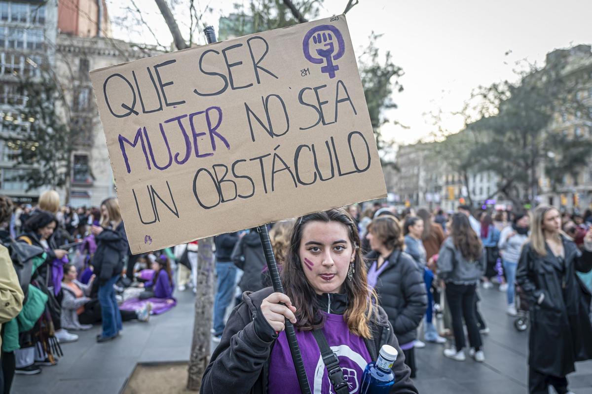 Manifestación del 8M en Barcelona