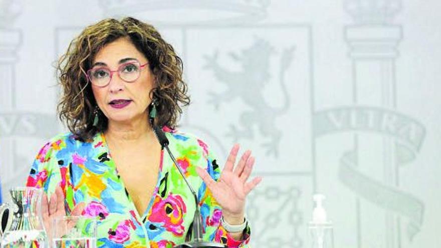 La ministra portavoz y responsable de Hacienda, María Jesús Montero. |   // EFE