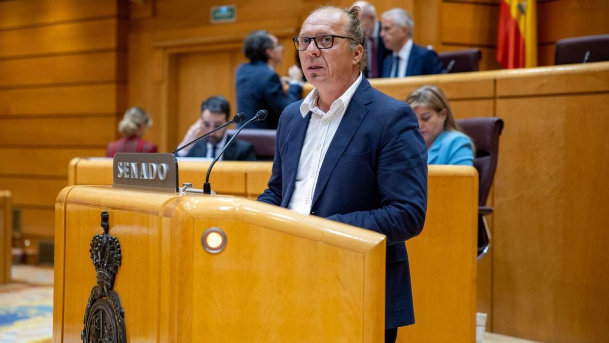 El senador Juanjo Ferrer, durante una intervención en el Senado.