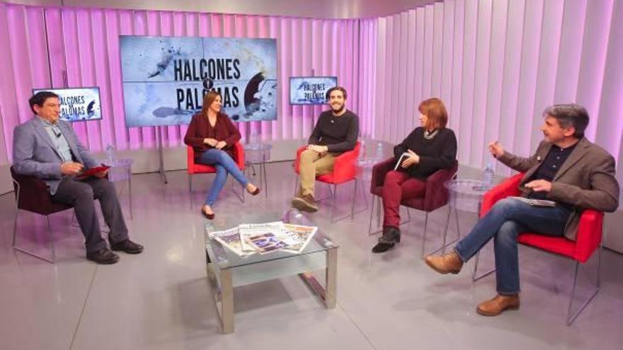María José Català, ayer, en el programa «Halcones y palomas», de Levante TV.
