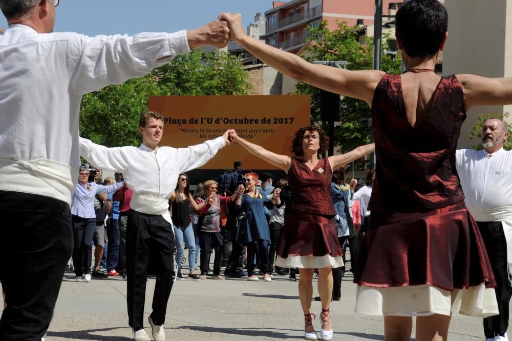 Inauguració de la plaça U d'Octubre de 2017 de Girona