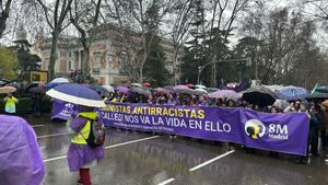 Arranca la manifestación de la Comisión 8M en Madrid por el Día Internacional de la Mujer
