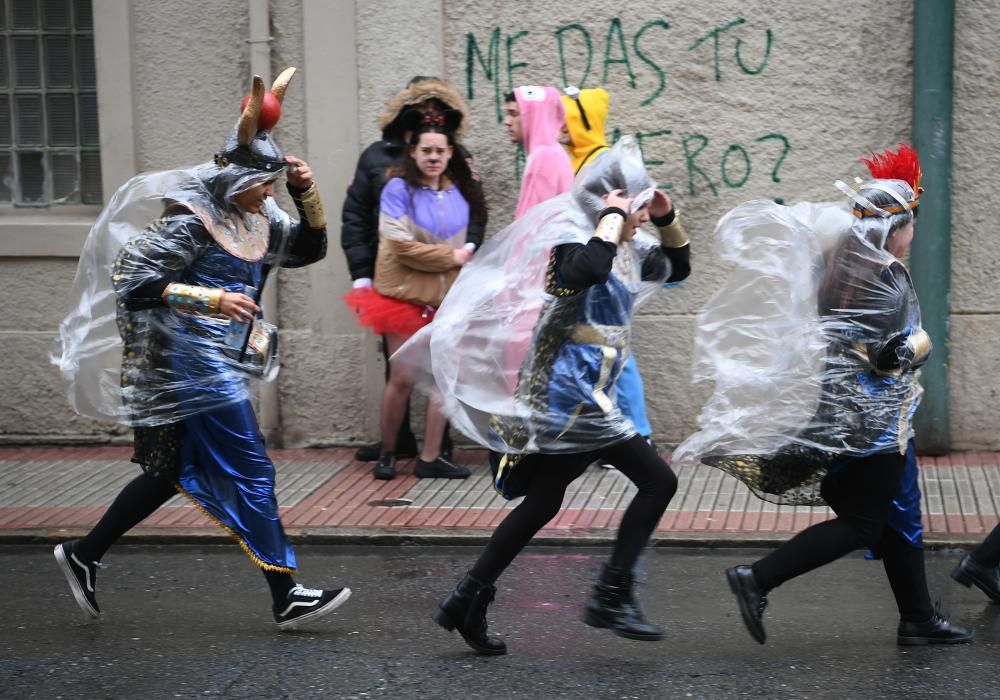 Martes ''choqueiro'' en A Coruña pese a la lluvia