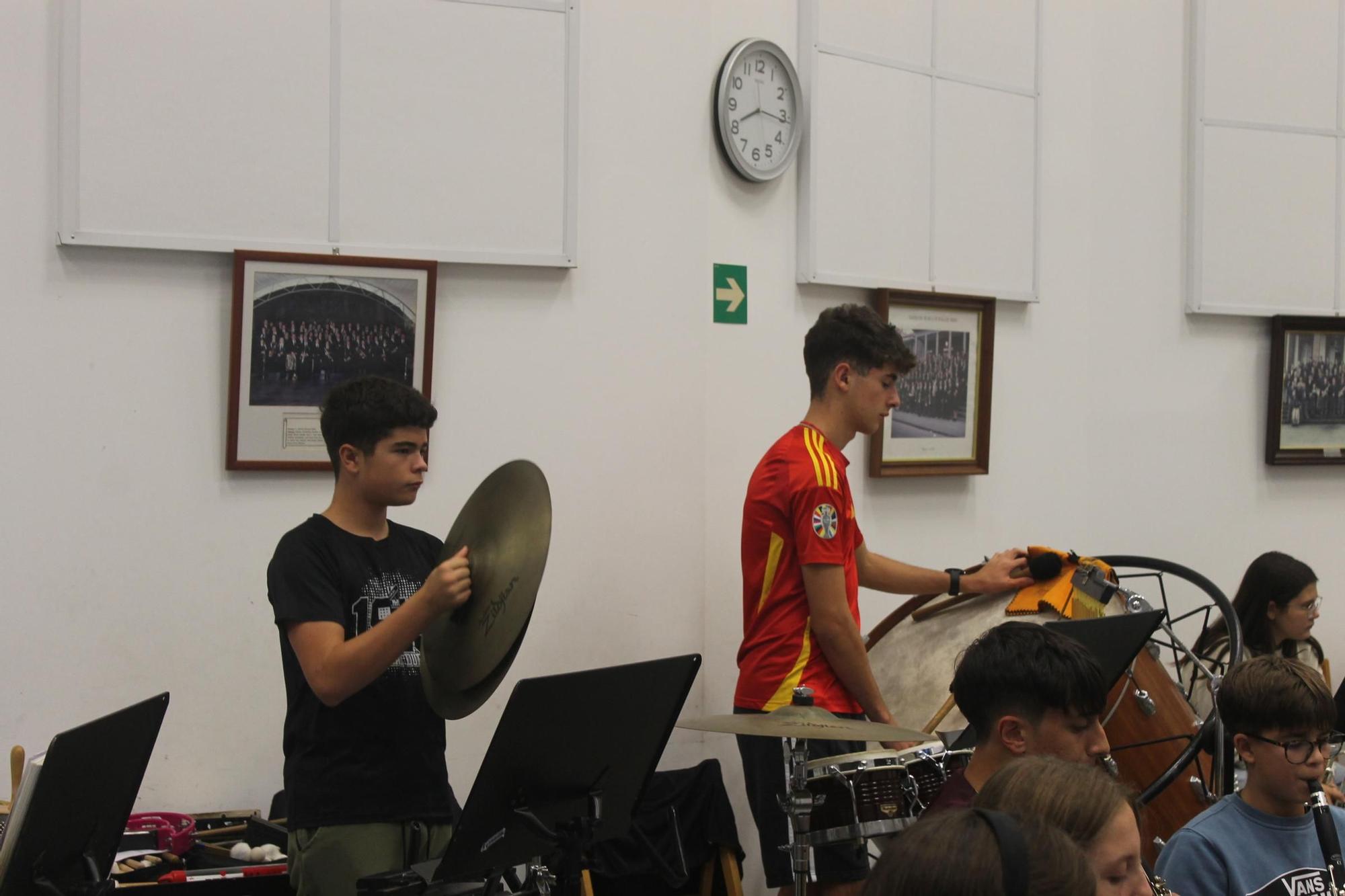 Ensayo de la Banda de Música de Siero
