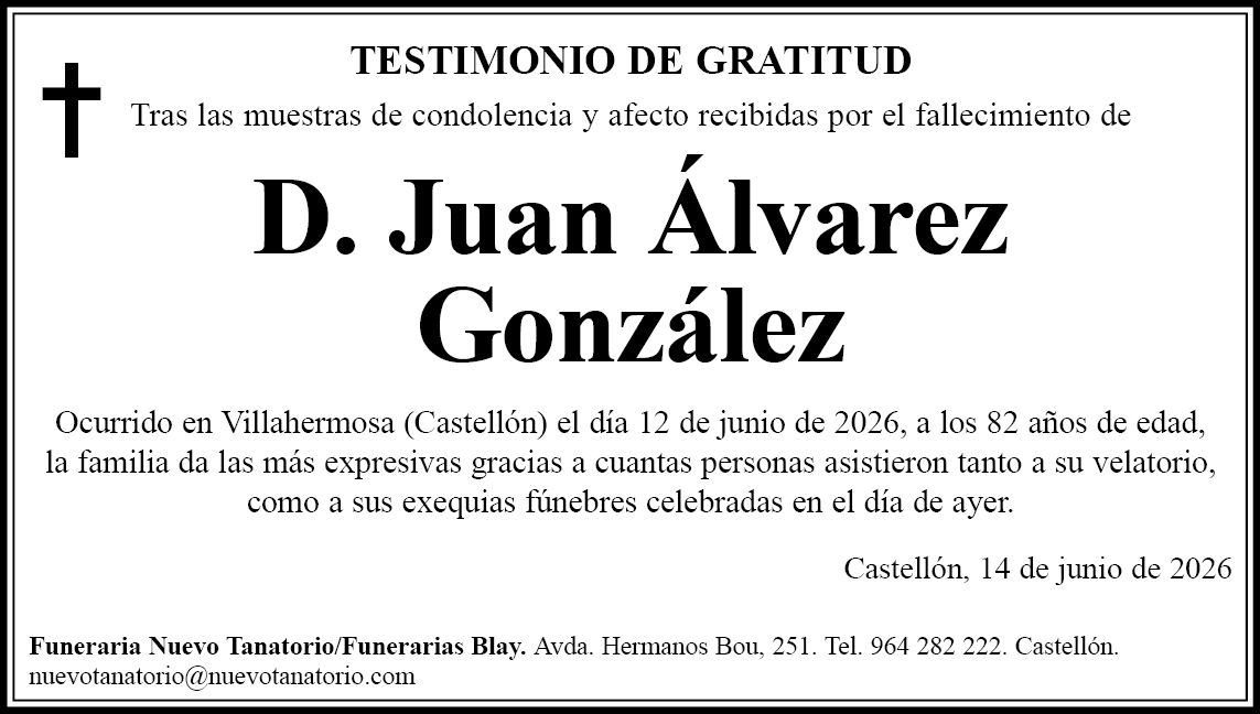 D. Juan Álvarez González