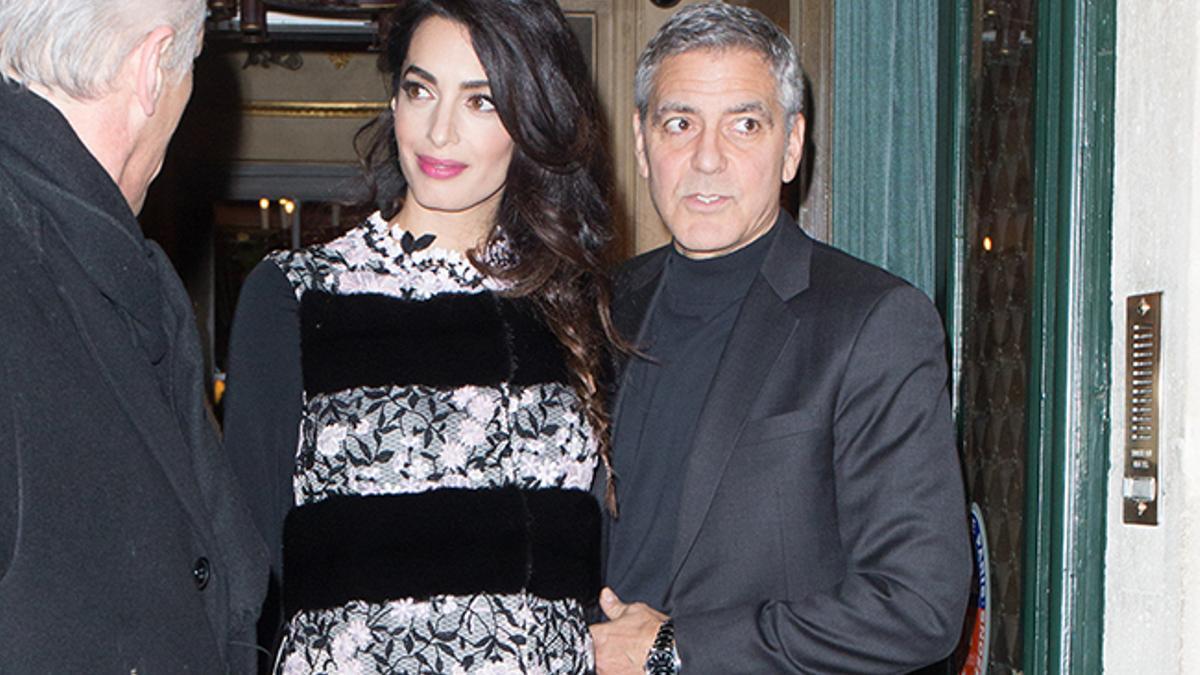 Amal y George Clooney en París