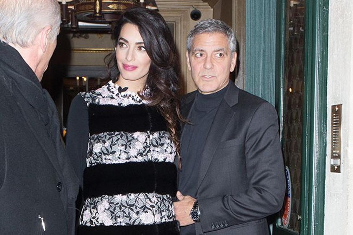 Amal y George Clooney en París