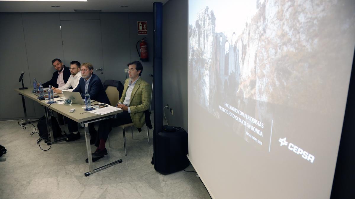 Presentación del proyecto fotovoltaico que Cepsa quiere construir en Ronda.