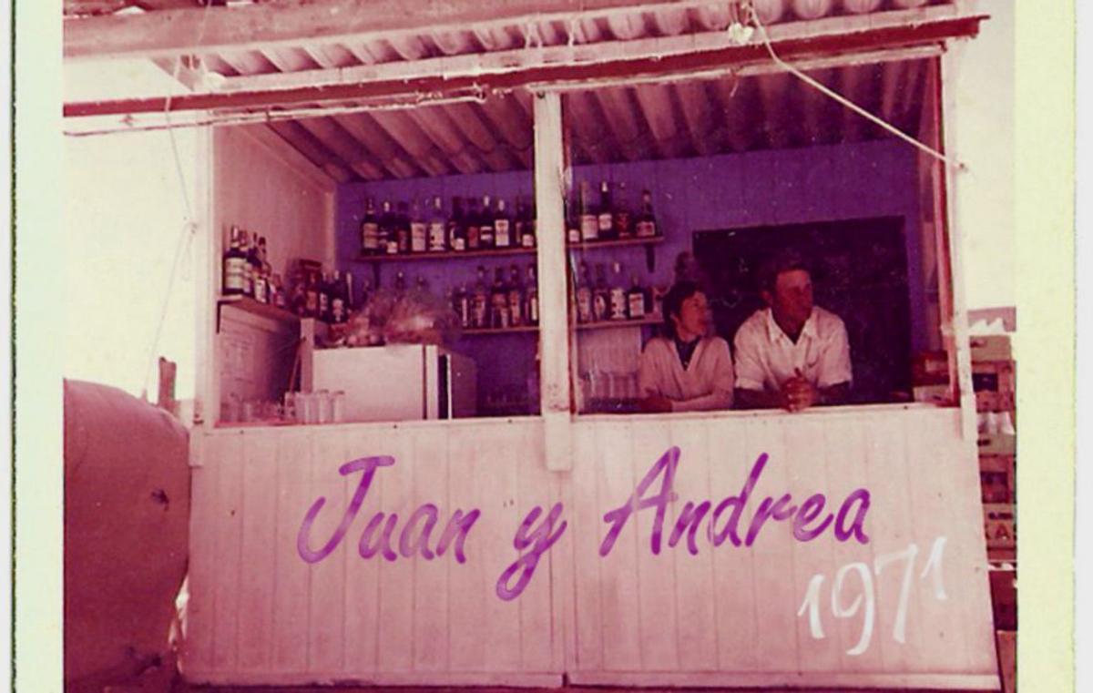 El chiringuito Juan y Andrea en 1971. | JUAN Y ANDREA