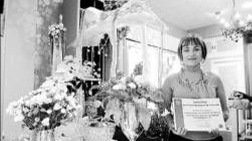 Premian el escaparate de una floristería