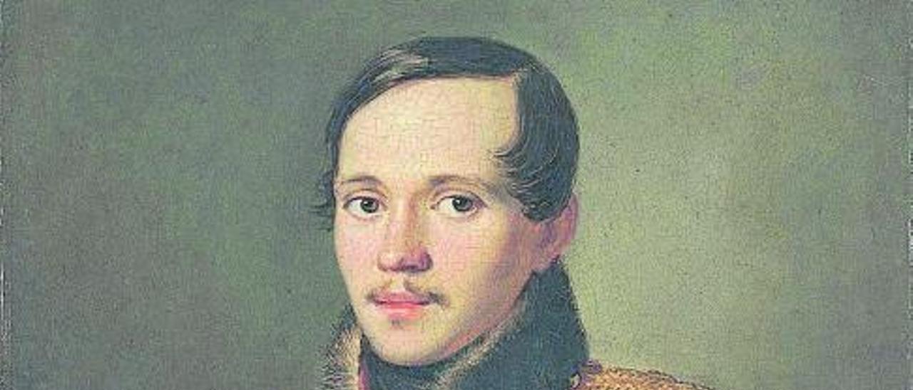 Lérmontov retratado por Petr  Zabolotskiy.