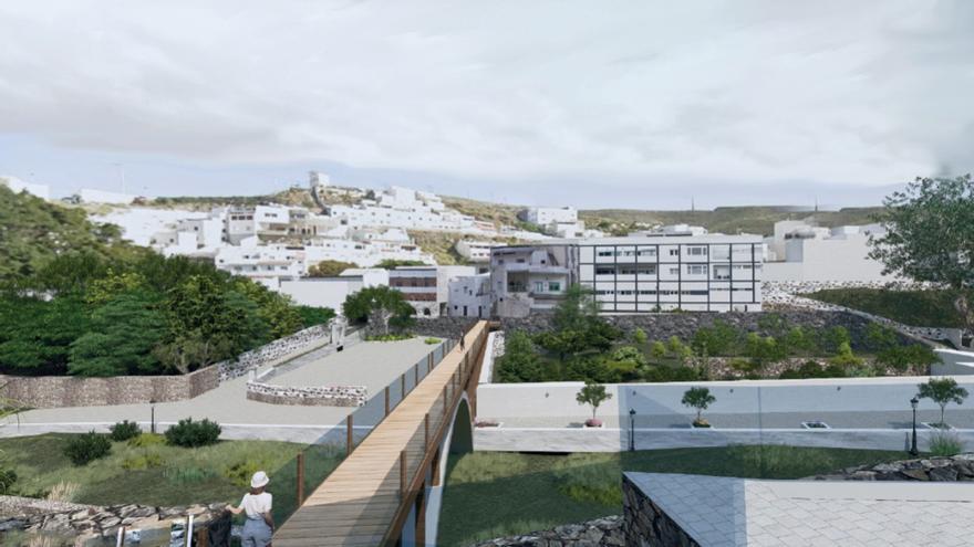 Agaete conecta historia y paisaje con una pasarela inspirada en su antiguo ingenio azucarero