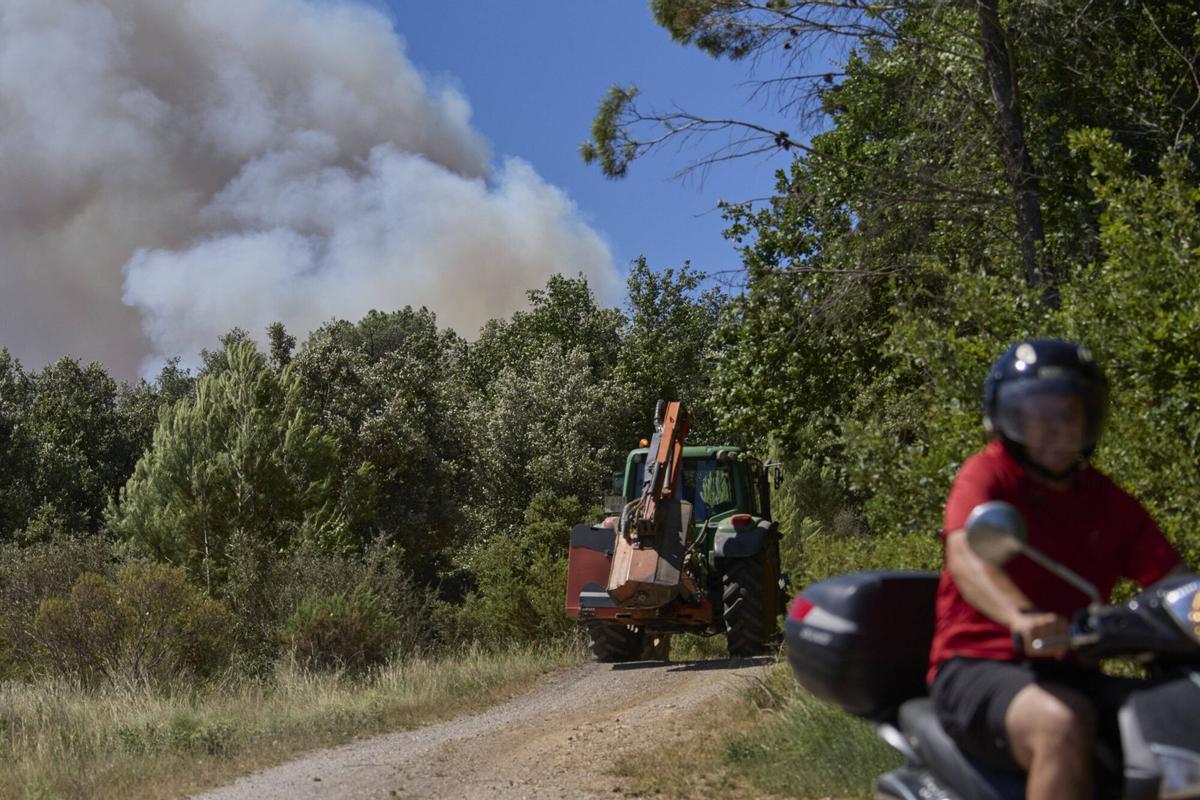 Les imatges de l'incendi forestal de les Gavarres Les imatges de l'incendi forestal de les Gavarres