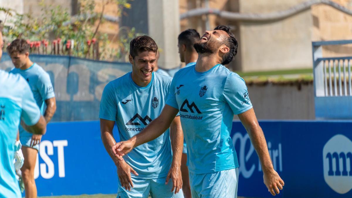 Entrenamiento de esta semana del Baleares preparando el partido ante el Castellón.