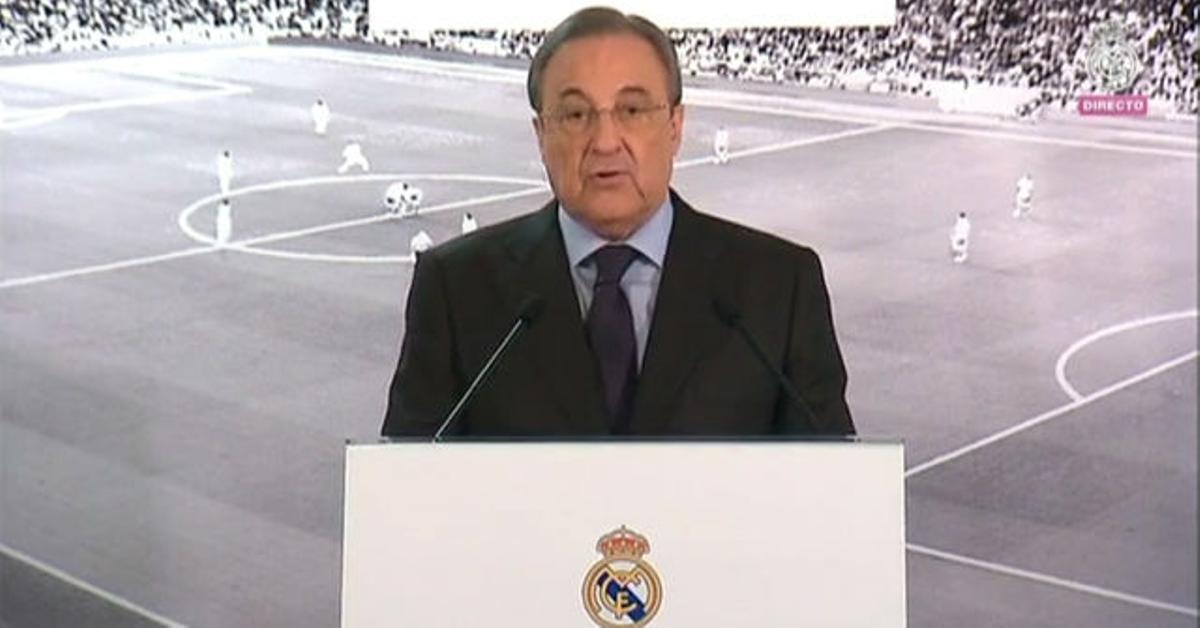 Florentino Pérez asumió un papel de víctima en su comparecencia