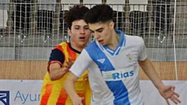 Samu Monín, en un reciente Galicia-Cataluña. |  // FCSF