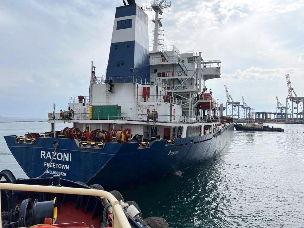 Dos nous barcos amb cereals naveguen ja des d’Ucraïna cap a Istanbul Dos nous barcos amb cereals naveguen ja des d’Ucraïna cap a Istanbul