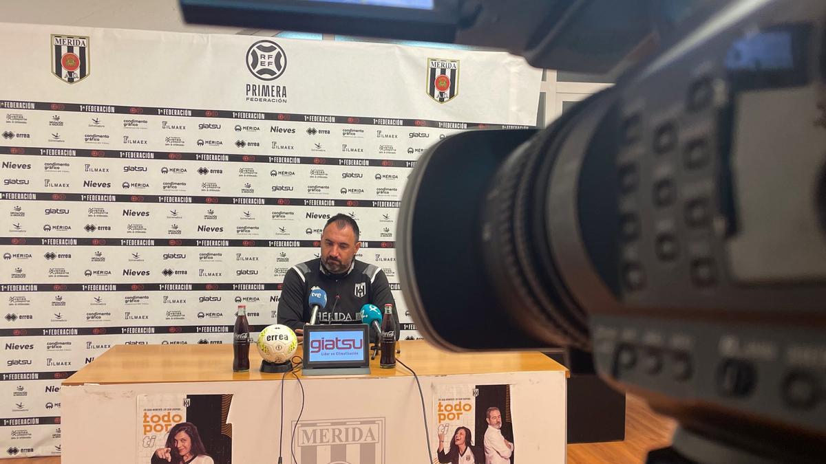 Juanma Barrero, en la rueda de prensa previa