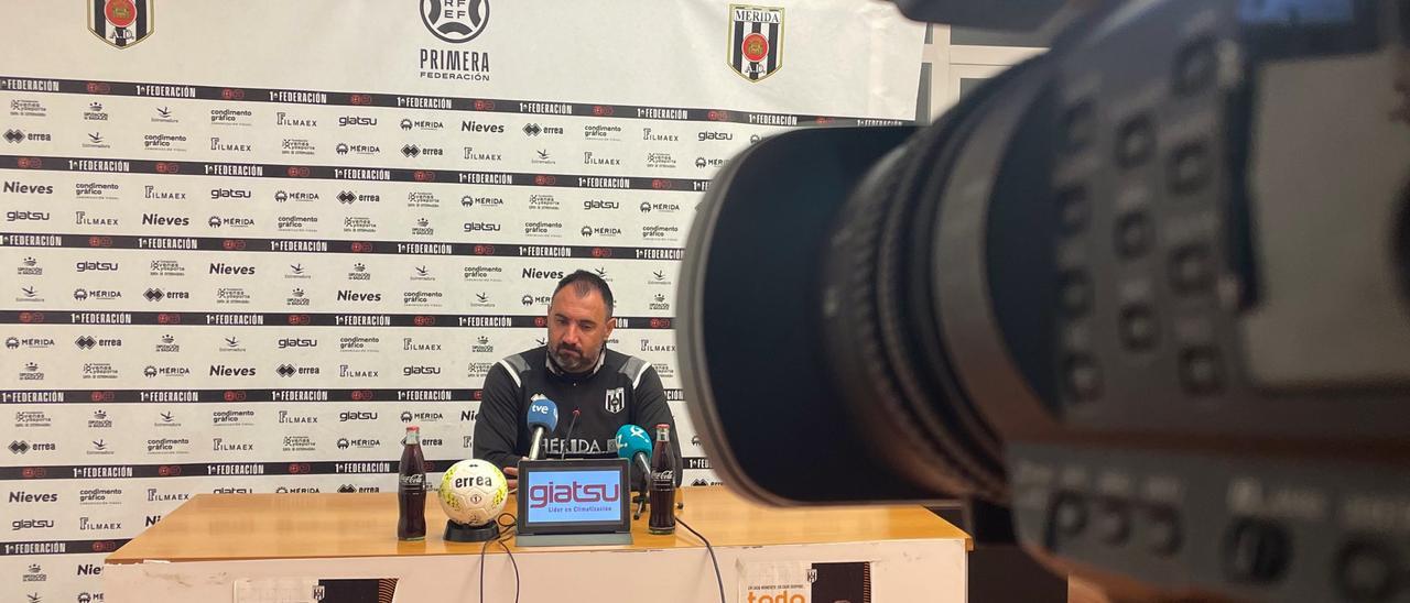 Juanma Barrero, en la rueda de prensa previa