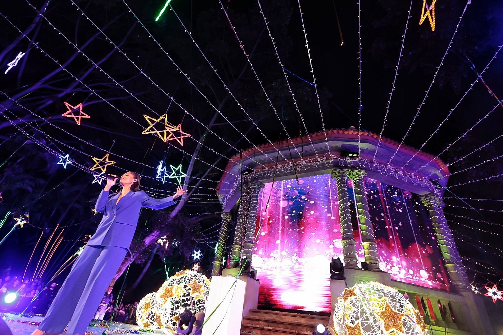 Encendido de la decoración navideña en Santa Cruz de Tenerife