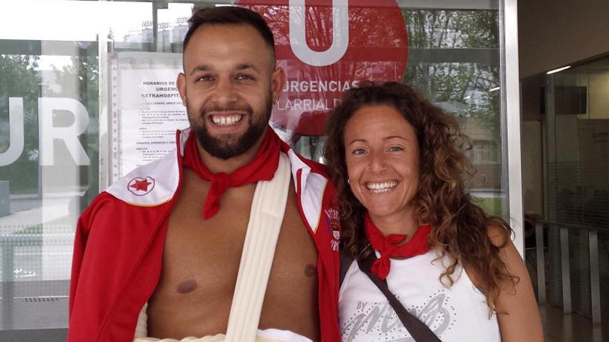 Un corredor de Artana resulta herido en el cuarto encierro de San Fermín