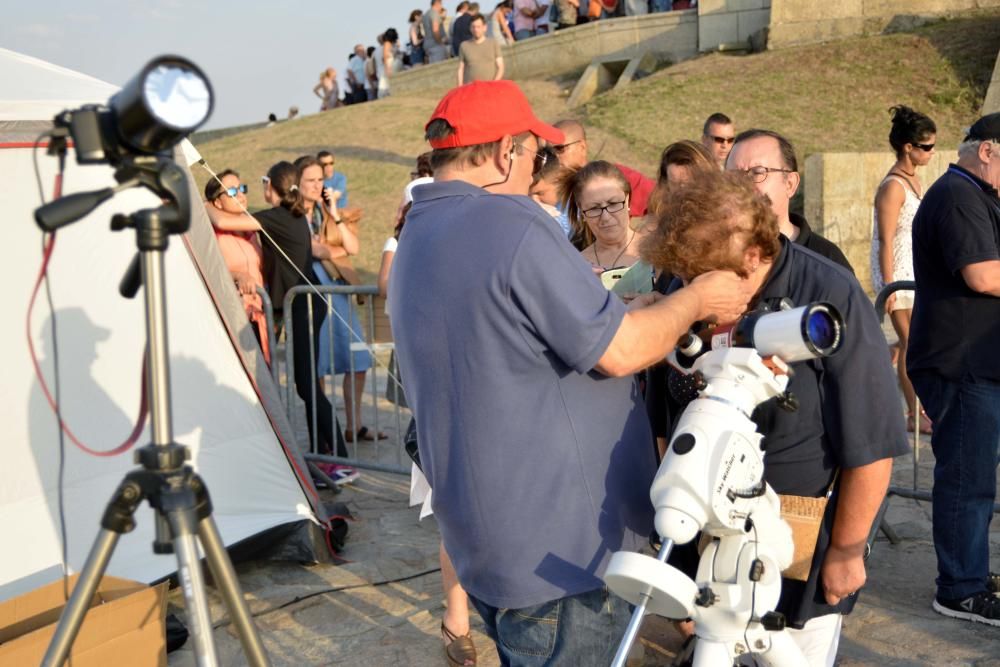 Observación del eclipse de sol en A Coruña