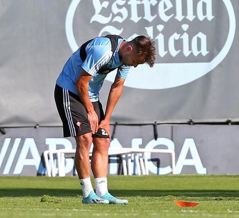 El Celta entrena a puerta abierta tras vencer al Athletic