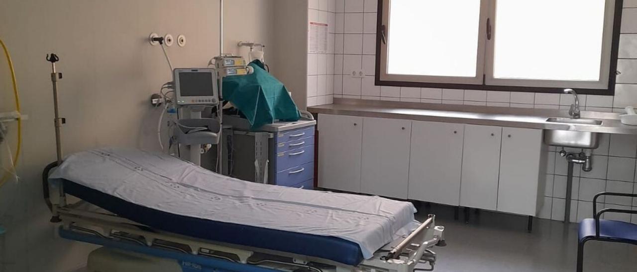 Imagen de uno de los espacios de aislamiento en el hospital majorero. | | LP/DLP