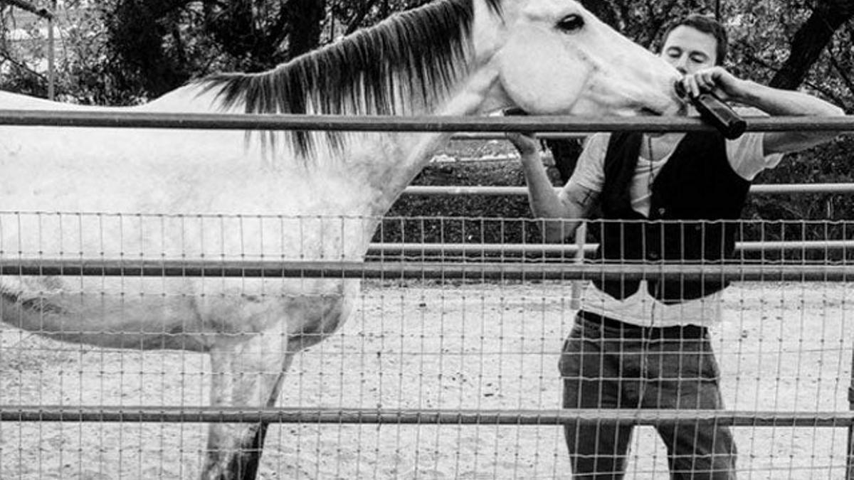 Channing Tatum, feliz con su caballo adoptado