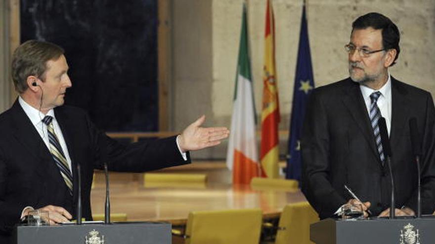 Rajoy, junto a Kenny en la Alhambra.