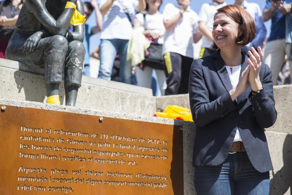 Inauguració de la plaça U d'Octubre de 2017 de Girona