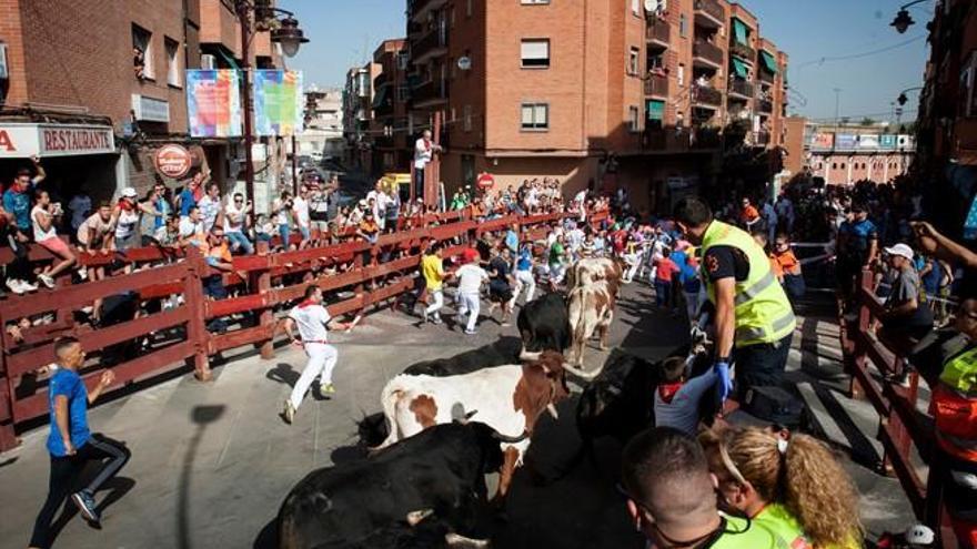 Nueve heridos leves en el tercer encierro en San Sebastián de los Reyes