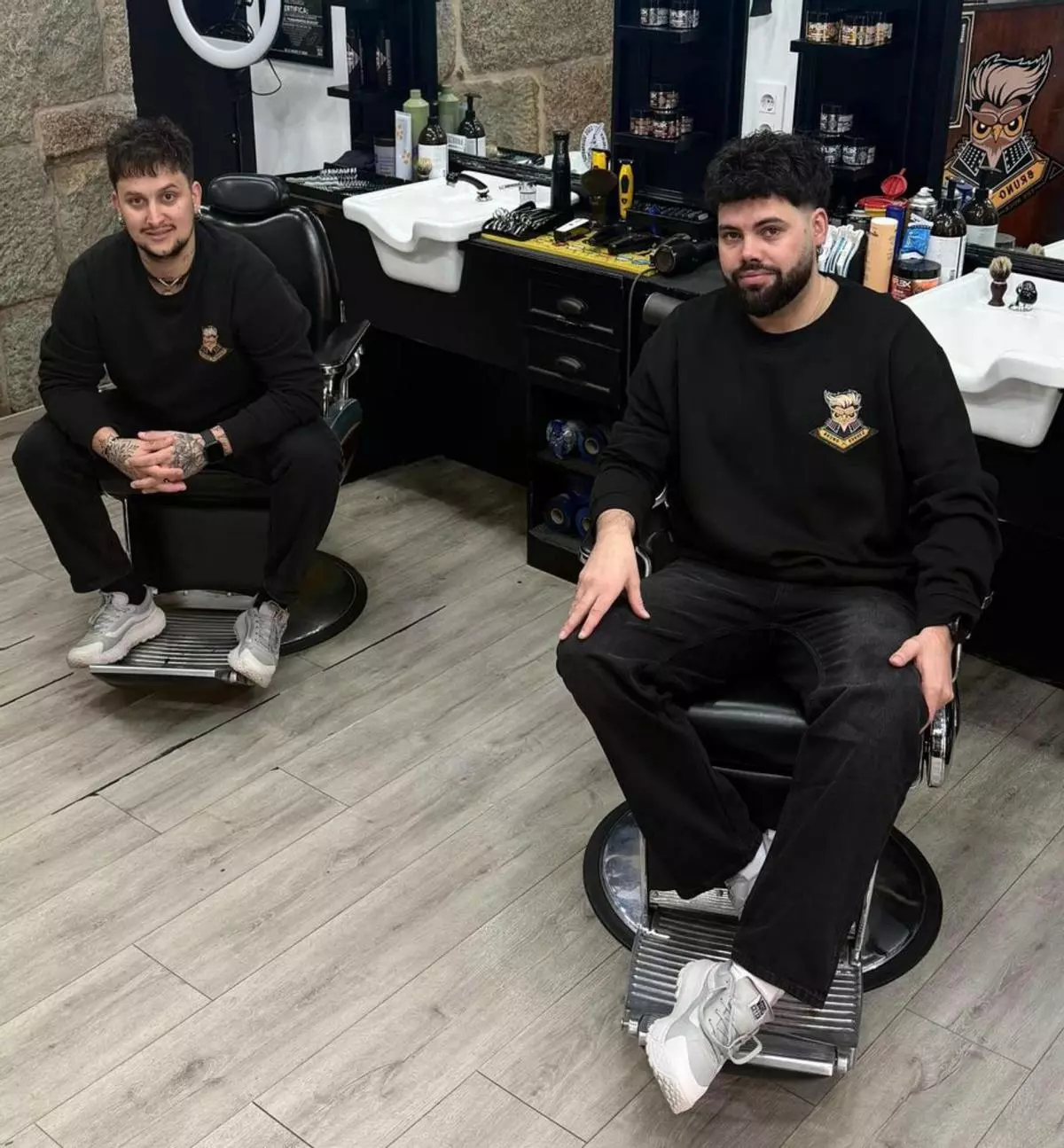 Dos barberos de Cangas en «Soy Barbudo»