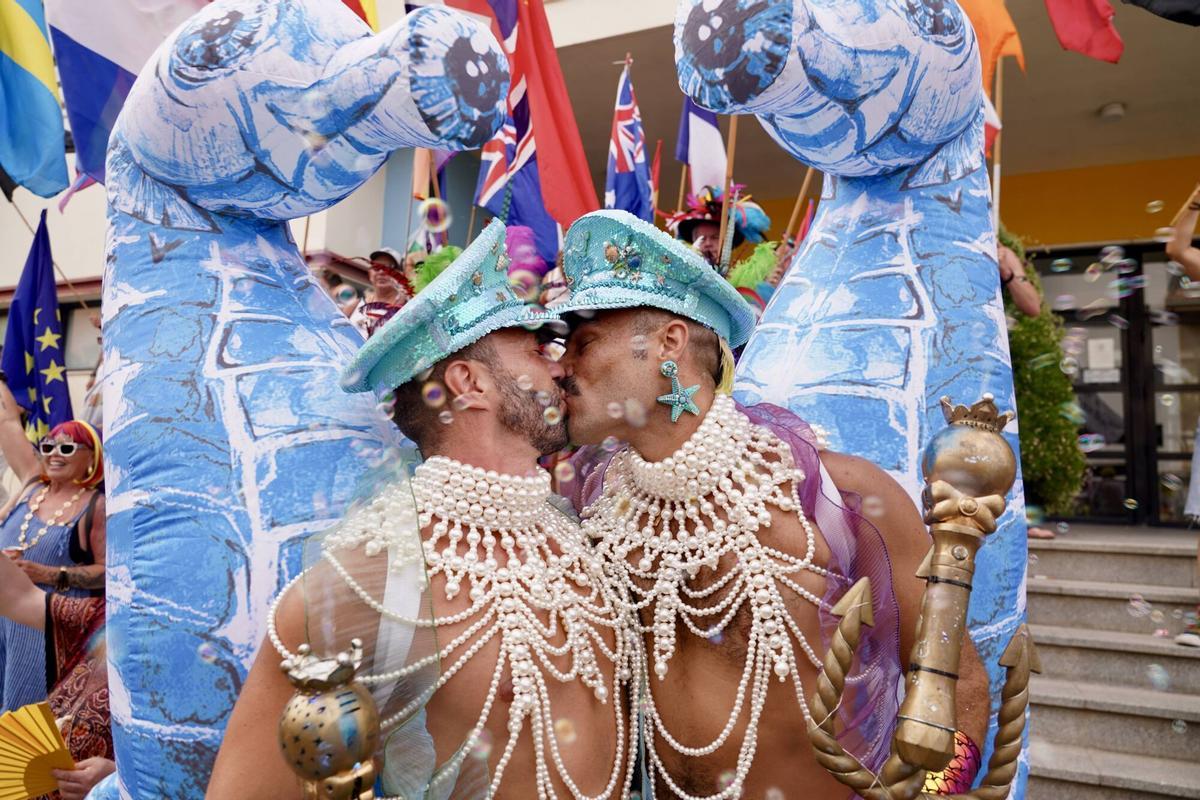 Celebración de la Pride, marcha del Orgullo en Torremolinos