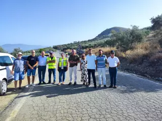 La Junta mejora el drenaje en la carretera A-328 a su paso por Iznájar para reforzar la seguridad vial