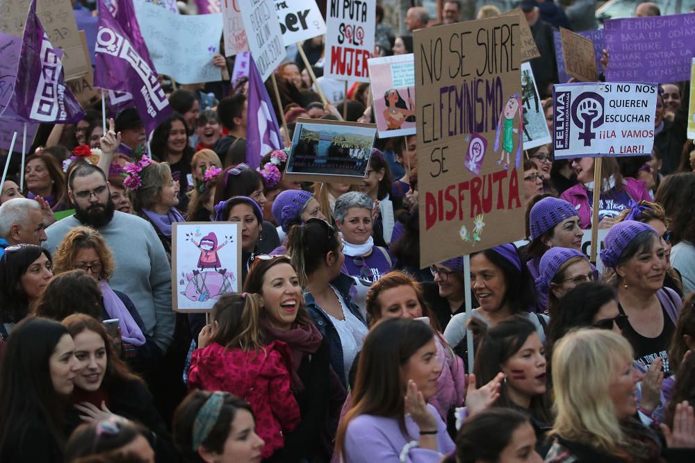 Manifestaciones por el 8M en Málaga