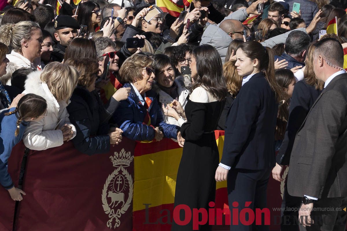 Visita de los reyes de España a Caravaca (explanada de la Basílica)