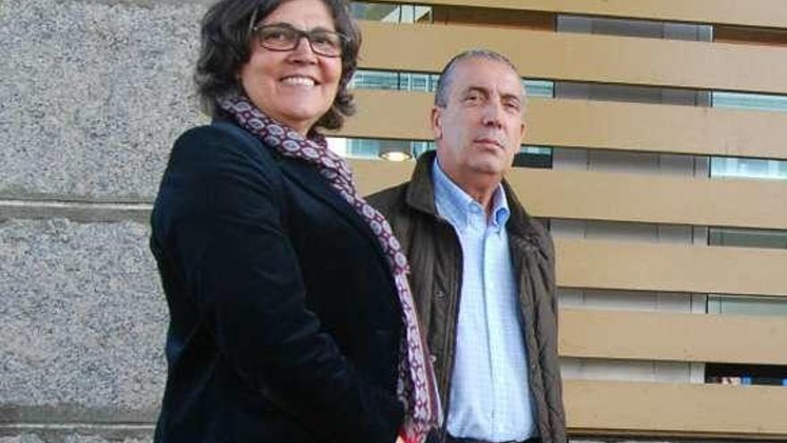 Eva García de la Torre con el edil de industria, Marcelino Coto. // D.P.