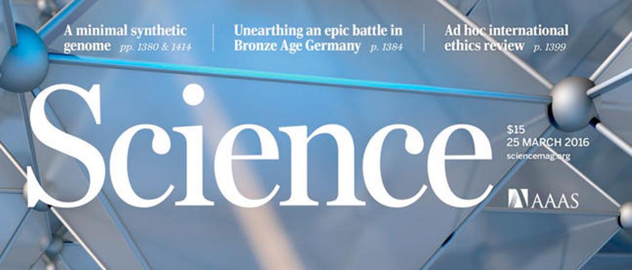 Detalle de la portada de la revista Science