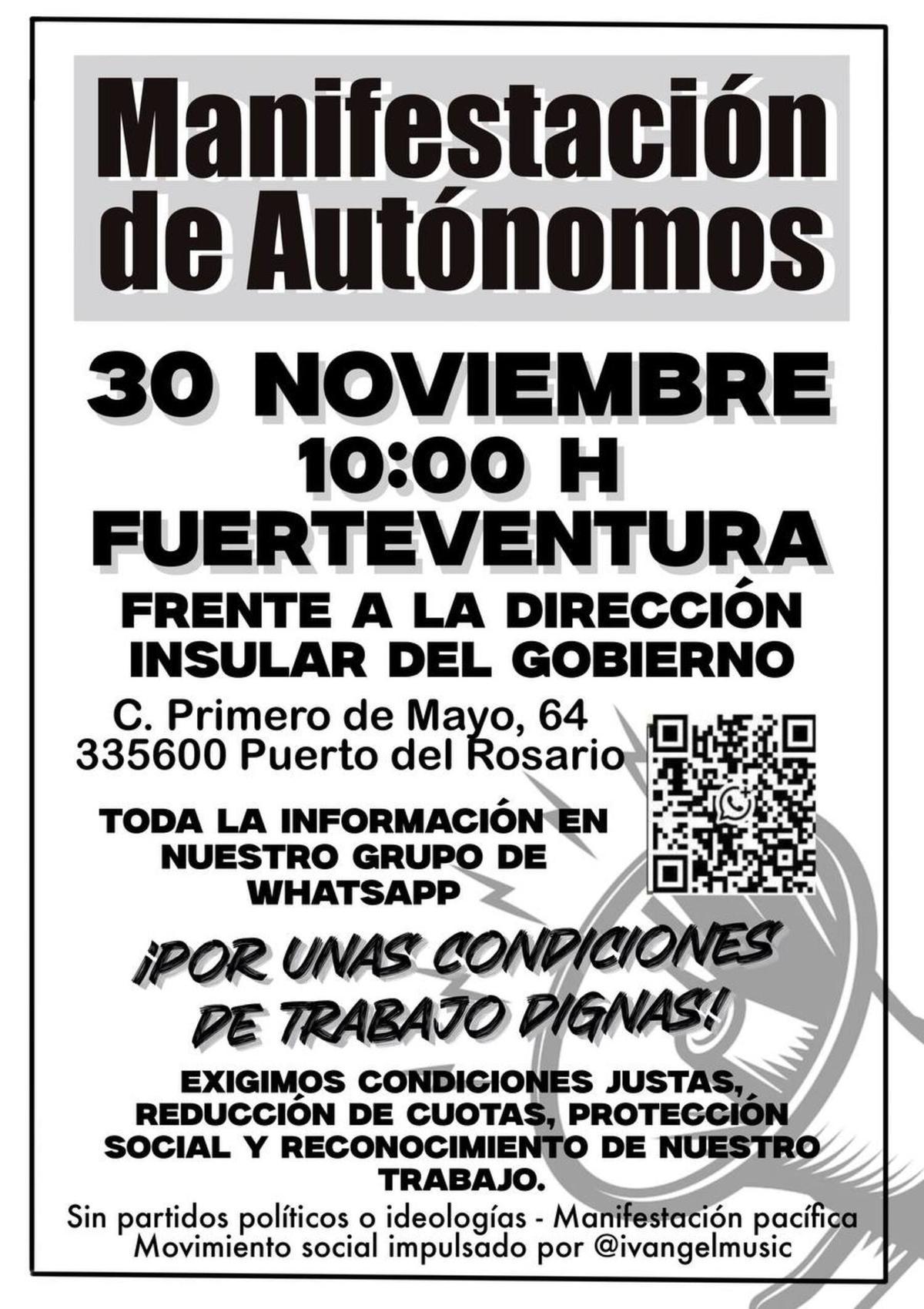 Manifestación 30N Fuerteventura