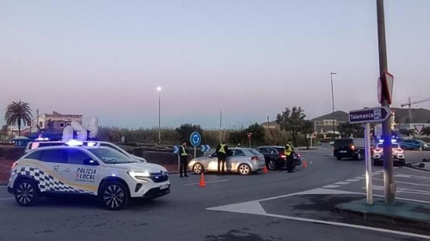 La Policía Local de Ibiza pesca diez positivos en drogas en controles, entre ellos 3 VTC y un taxi