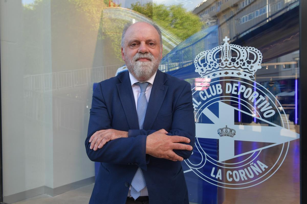 Daniel Amor, socio del Dépor que ha acudido a todos los partidos de Riazor desde la 21/22