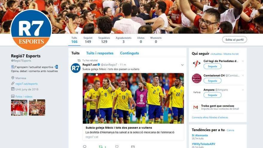 El Twitter d&#039;Esports de Regió7